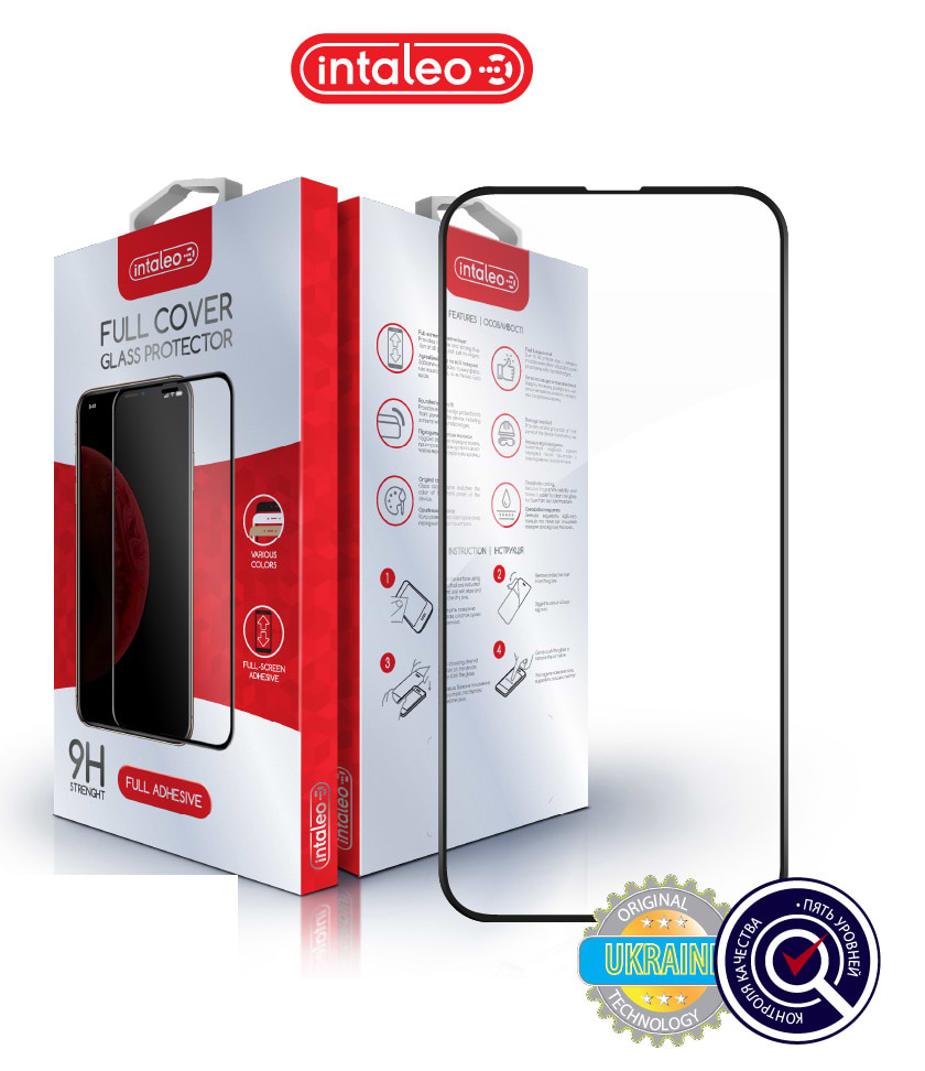 Захисне скло для смартфона Intaleo Full Glue for Apple iPhone 13 Pro Max (1283126514999)