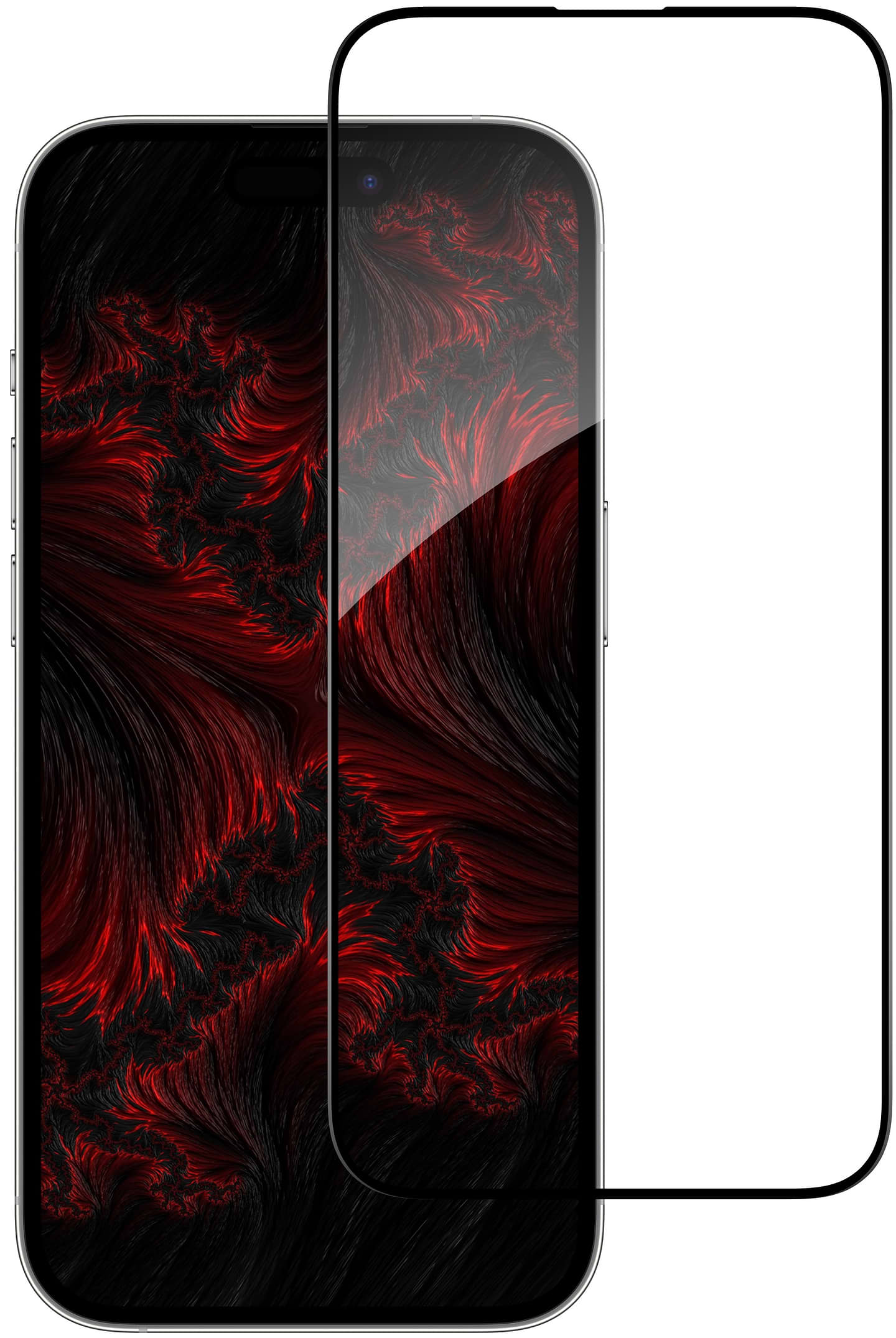 Защитное стекло для смартфона Intaleo 9H 3D for Apple iPhone 14 Pro Max Black (1283126542145)