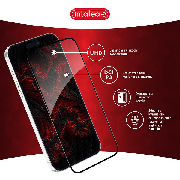 Фото - Захисне скло для смартфону Intaleo Full Glue for Apple iPhone 15 Plus (1283126575334)