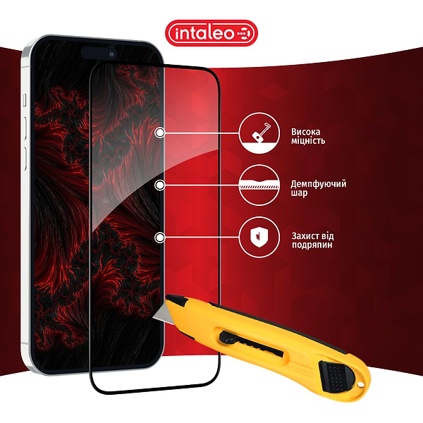 Фото - Захисне скло для смартфону Intaleo Full Glue for Apple iPhone 15 Plus (1283126575334)