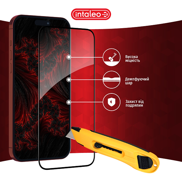 Фото - Защитное стекло для смартфона Intaleo Full Glue for Apple iPhone 15 Pro Max (1283126575457)