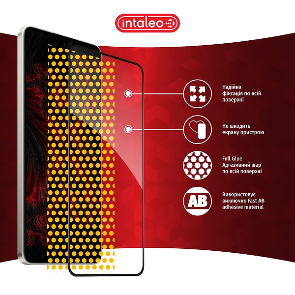 Фото - Захисне скло для смартфону Intaleo Full Glue ESD for Xiaomi Poco M7 Pro 5G Black (1283126624292)