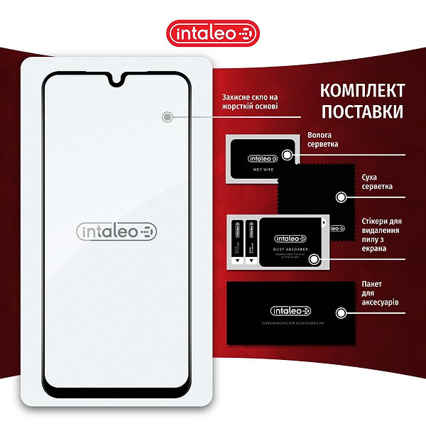 Фото - Защитное стекло для смартфона Intaleo Full Glue ESD for Samsung A17 Black (1283126624360)