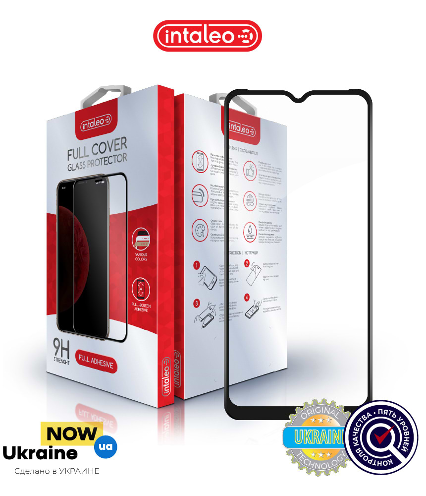 Фото - Защитное стекло для смартфона Intaleo Full Glue for RealMe C21 Black (1283126518508)
