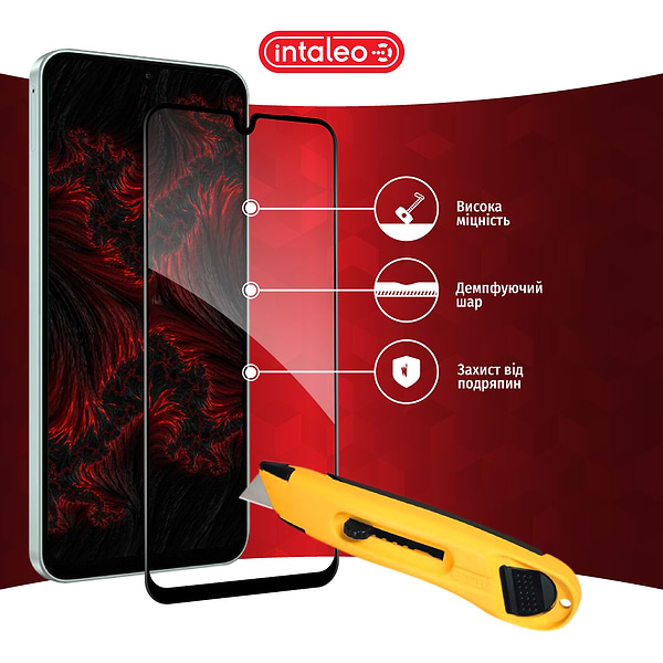 Фото - Захисне скло для смартфону Intaleo Full Glue for Samsung A26 Black (1283126608063)