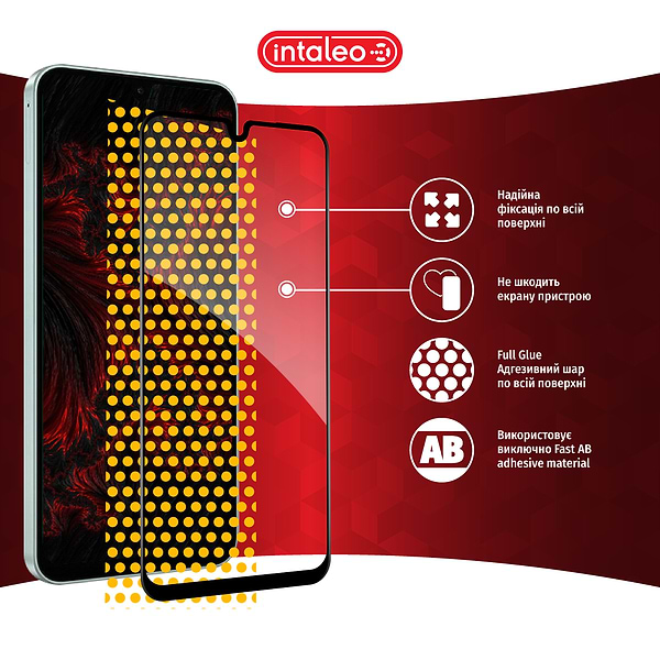 Фото - Захисне скло для смартфону Intaleo Full Glue for Samsung A26 Black (1283126608063)
