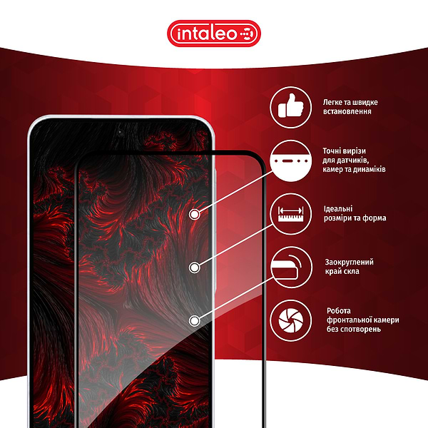 Фото - Захисне скло для смартфону Intaleo Full Glue for Samsung A36 Black (1283126608124)