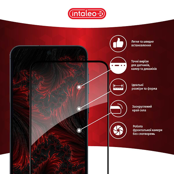 Фото - Защитное стекло для смартфона Intaleo Full Glue for Samsung A55 (1283126588860)
