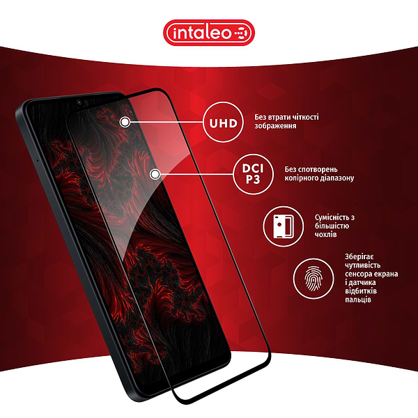 Фото - Защитное стекло для смартфона Intaleo Full Glue for Samsung A55 (1283126588860)