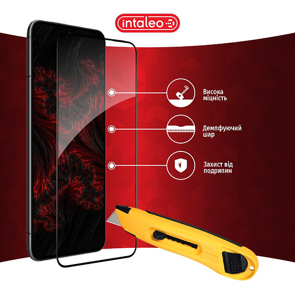 Фото - Захисне скло для смартфона Intaleo Full Glue for Samsung S22+ Black (1283126523052)