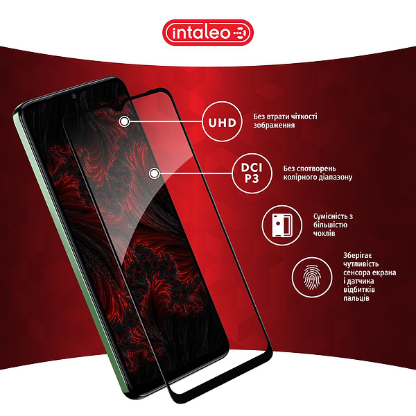 Фото - Захисне скло для смартфону Intaleo Full Glue for Tecno Spark 10C (1283126564918)