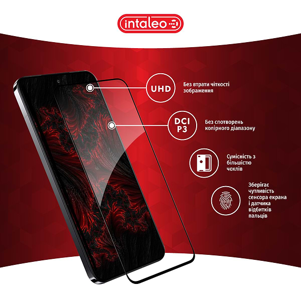 Фото - Захисне скло для смартфону Intaleo Full Glue for Realme GT2 Pro Black (1283126542794)