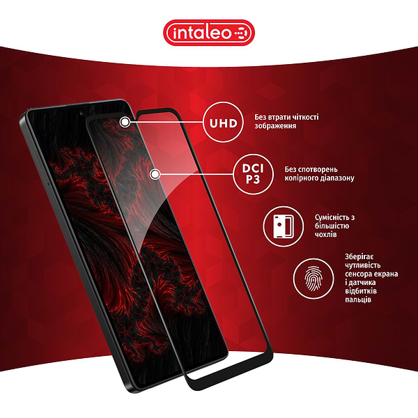 Фото - Защитное стекло для смартфона Intaleo Full Glue for Xiaomi Poco C50 Black (1283126589683)