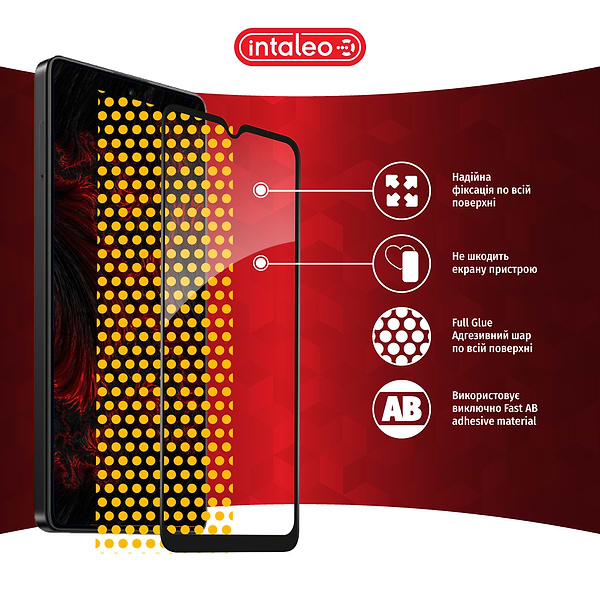 Фото - Защитное стекло для смартфона Intaleo Full Glue for Xiaomi Poco C50 Black (1283126589683)