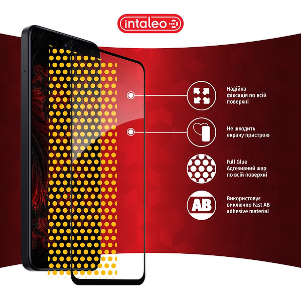 Фото - Защитное стекло для смартфона Intaleo Full Glue for Xiaomi Redmi 13 Black (1283126592935)