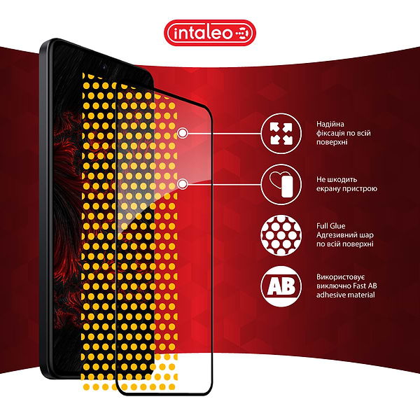 Фото - Защитное стекло для смартфона Intaleo Full Glue for Xiaomi Redmi Note 14 4G Black (1283126599453)