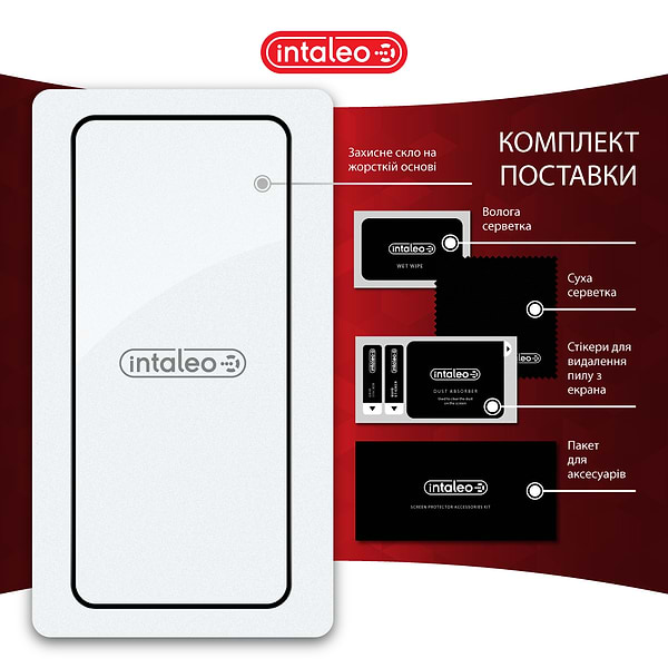 Фото - Защитное стекло для смартфона Intaleo Full Glue for Xiaomi Redmi Note 14 4G Black (1283126599453)