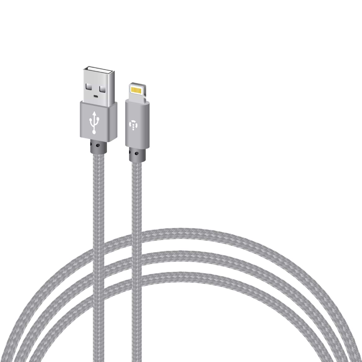 Кабель синхронізації даних Intaleo Lightning 1м (сірий) (CBGNYL1) - Фото 1