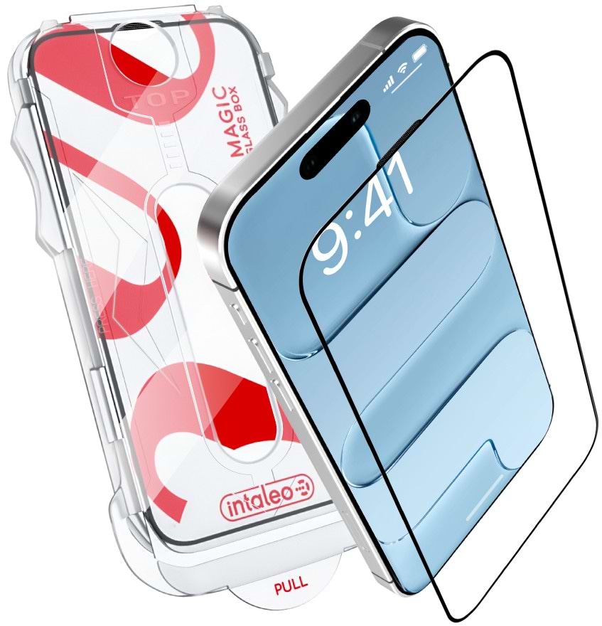 Защитное стекло для смартфона Intaleo с аппликатором MagicBox для Apple iPhone 17 Air (1283126630286)