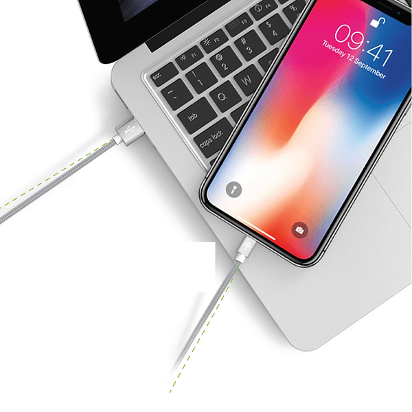 Фото - Кабель синхронізації даних Intaleo Micro USB 1м (сірий) (CBGNYM1)