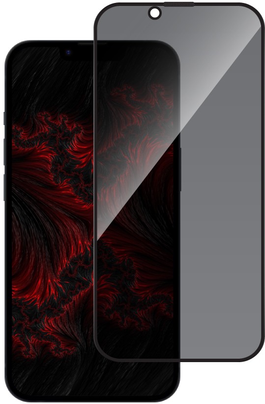 Захисне скло для смартфону Intaleo Privacy for Apple iPhone 14 / iPhone 13 / iPhone 13 Pro / iPhone 16e / iPhone 17e Black (1283126591952)