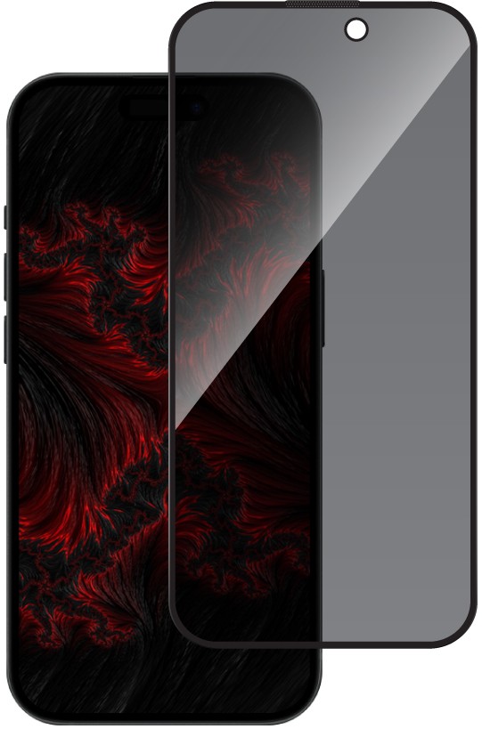 Захисне скло для смартфону Intaleo Privacy for Apple iPhone 15 / iPhone 16 Black (1283126591983)