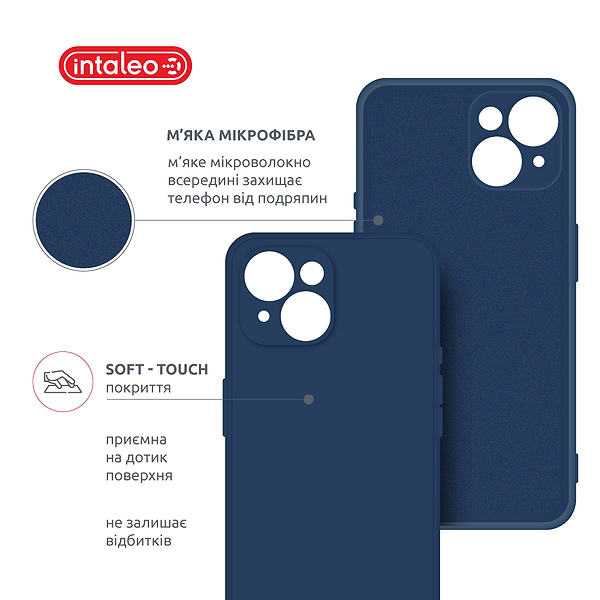 Фото - Чехол для смартфона Intaleo SoftShell for Apple iPhone 15 Plus Blue (1283126585265)