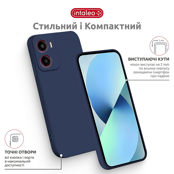 Фото - Чехол для смартфона Intaleo SoftShell for Motorola Moto G05 Blue (1283126632280)