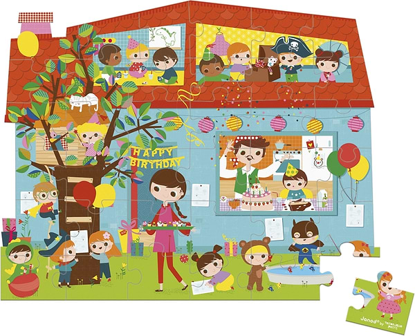 Фото - Пазлы (3-4 года) Janod Вечеринка. День Рождения (J02764)