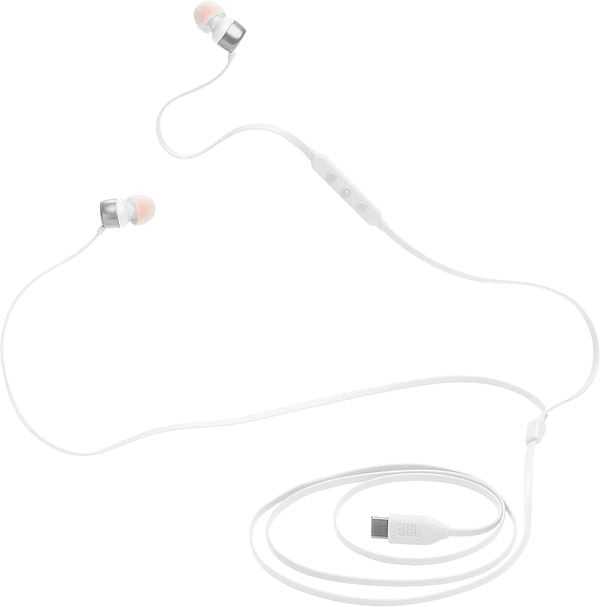 Фото - Навушники вкладиші дротові JBL Tune 310C USB-C White (JBLT310CWHT)