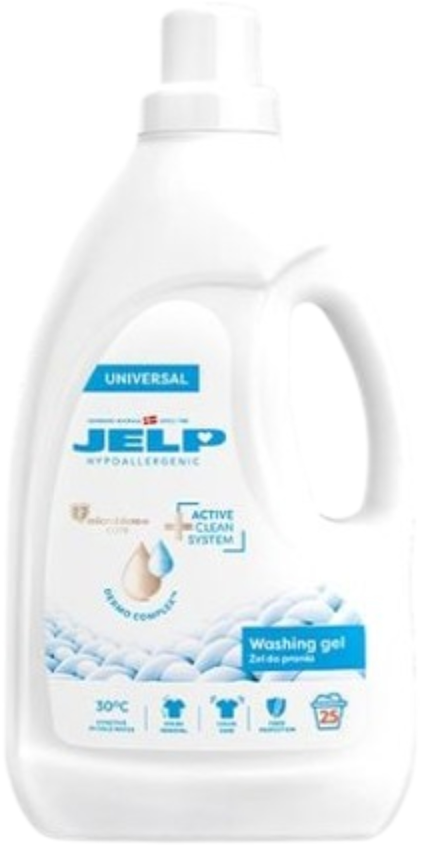 Гель для прання JELP Гіпоалергенний універсальний 25 прань, 2 л. (98049) - Фото 1