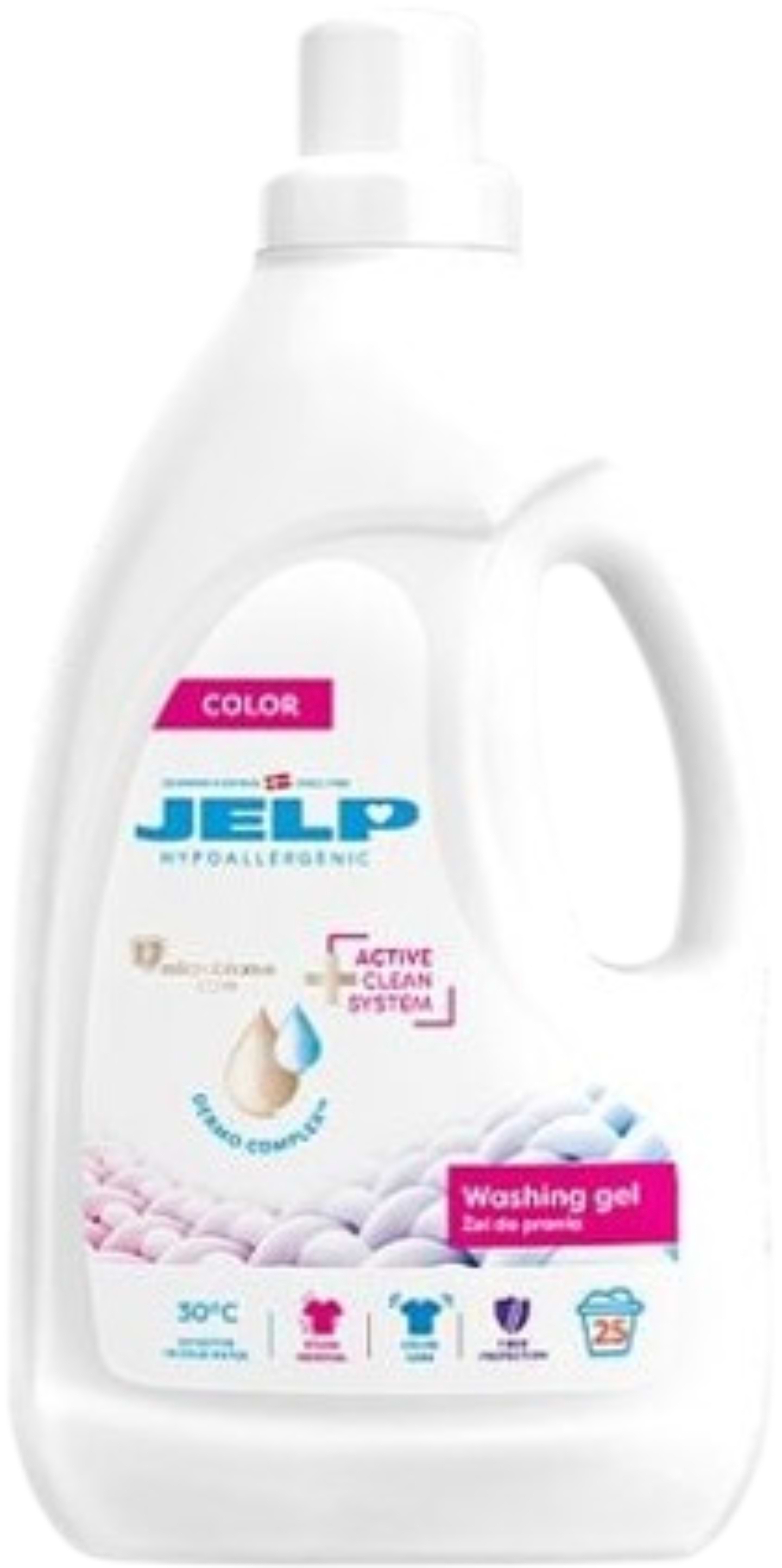 Гель для прання JELP Гіпоалергенний Колор 25 прань, 2 л. (98051) - Фото 1