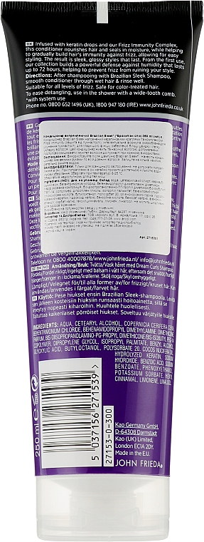 Фото - Бальзам для волосся John Frieda Brazilian Sleek (5037156271539)