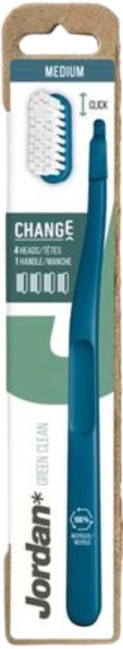 Зубна щітка Jordan Change Green Medium 4-head (1201048) - Фото 1