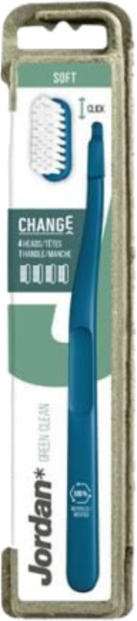 Фото - Зубная щетка Jordan Change Green Soft 4-head (1201047)