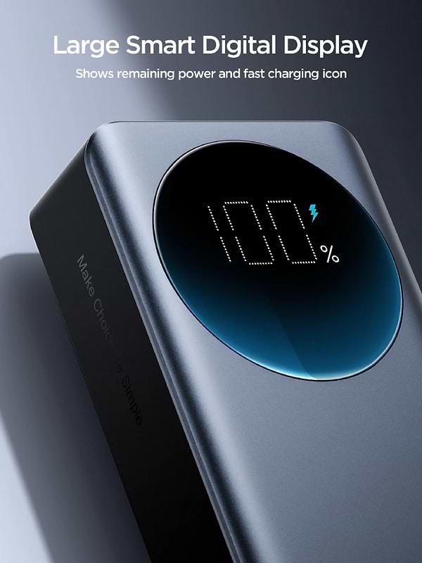 Фото - Батарея мобильная Joyroom 30000mAh 65W USB-A QC3.0 Black (JR-PBF05)