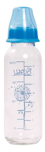 Бутылочка для кормления Lindo 250 мл голубой (Рk 1000 гол)