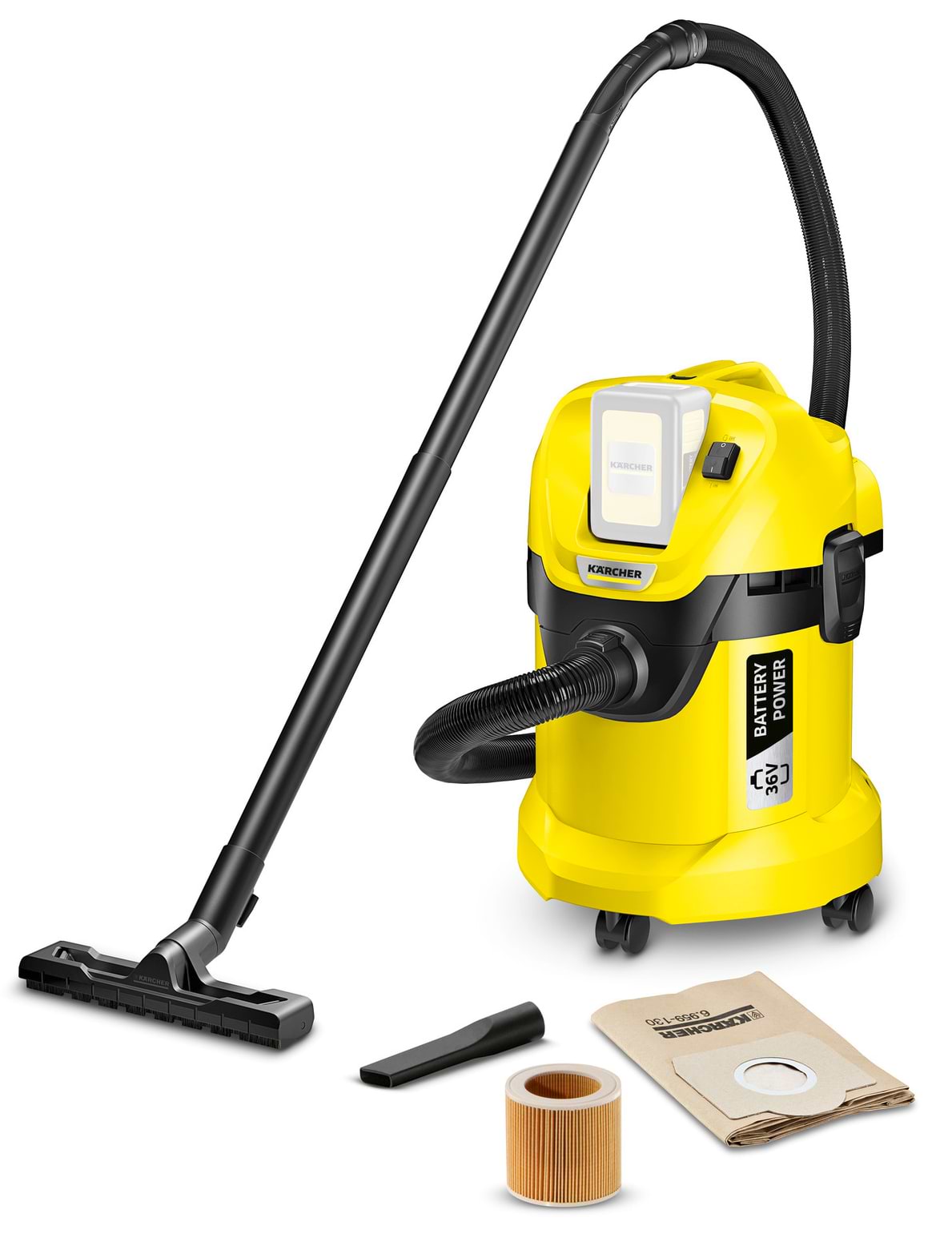 Пылесос для сухой уборки с мешком Karcher WD 3 Battery (1.629-910.0) - Фото 1