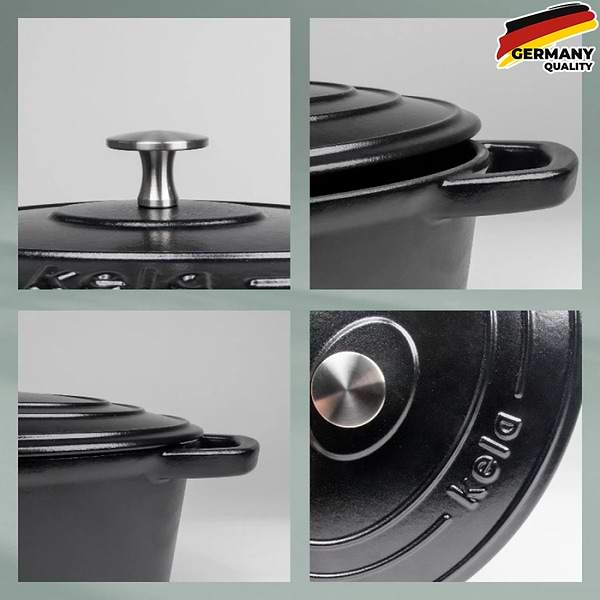 Фото - Кастрюля Kela Calido 4 л Black (12861)