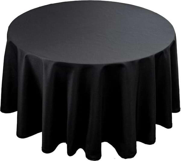 Фото - Скатерть круглая Прованс Kelly черная D140 см (033153) Фото - Скатерть круглая Прованс Kelly черная D140 см (033153)