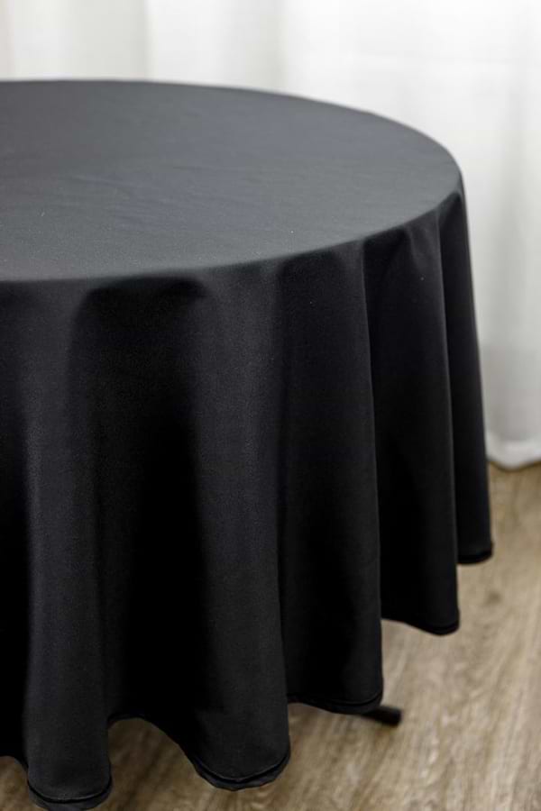 Фото - Скатерть круглая Прованс Kelly черная D140 см (033153)
