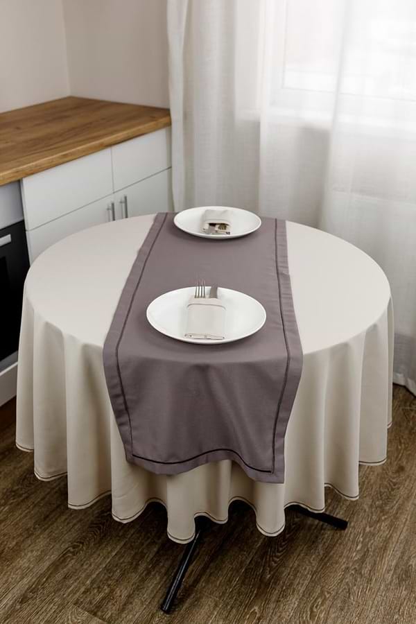 Фото - Скатерть круглая Прованс Kelly беж D180 см (033167)