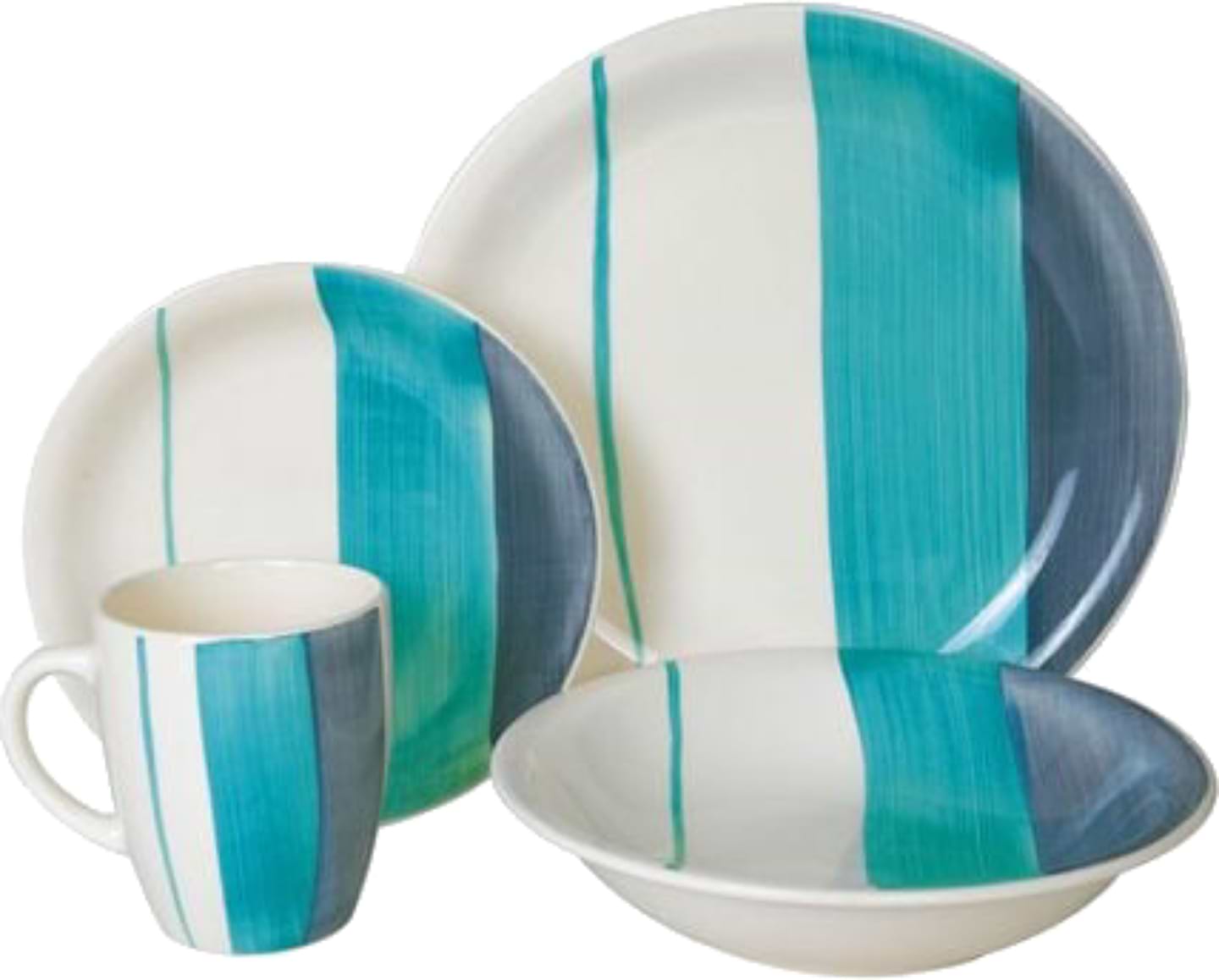 Столовий сервіз Keramia Blue Turquoise 4 пр. (24-237-100) - Фото 1