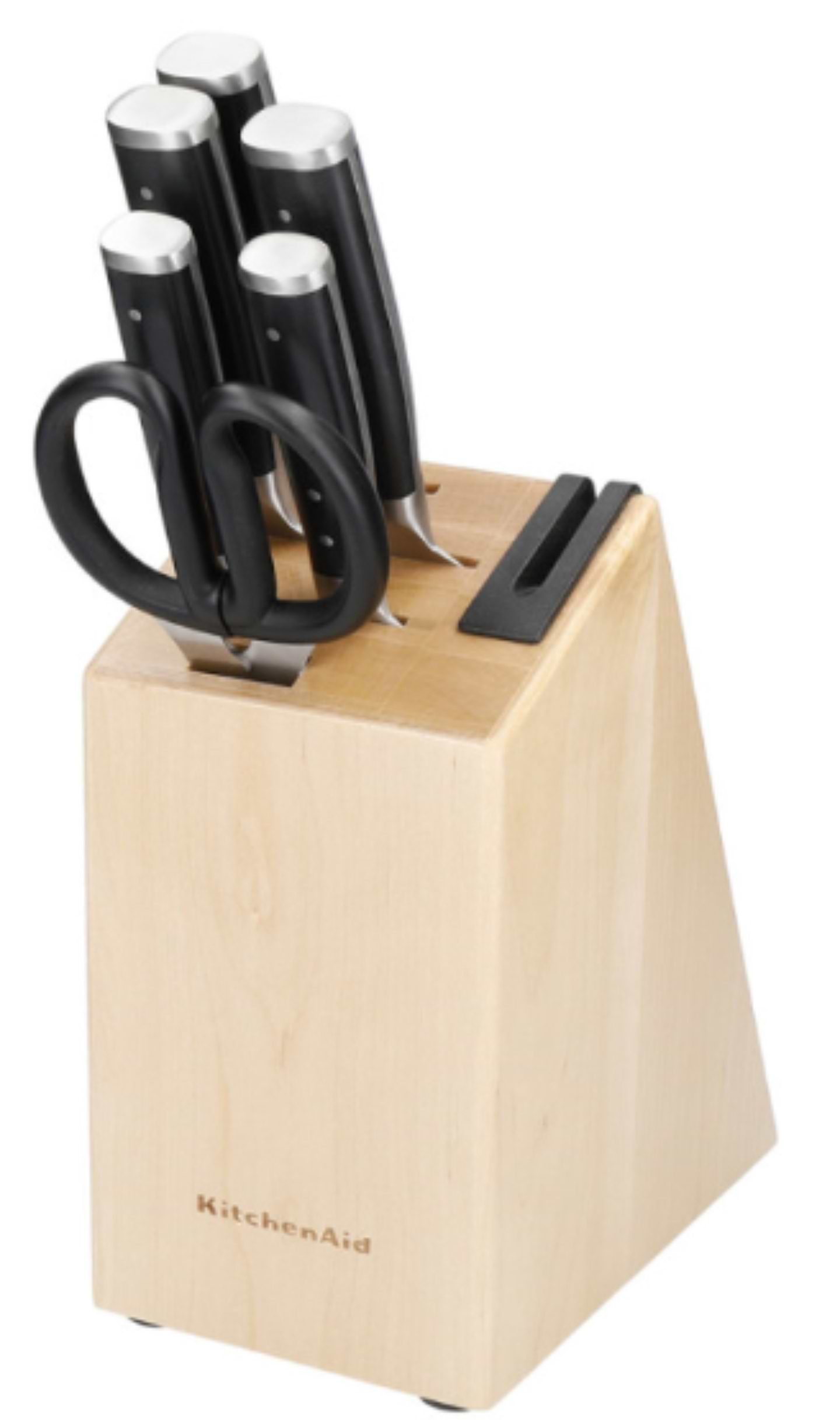 Набір ножів KitchenAid з підставкою Classic, 6 пр.  і точило (KO6PSTSNOBG) - Фото 1