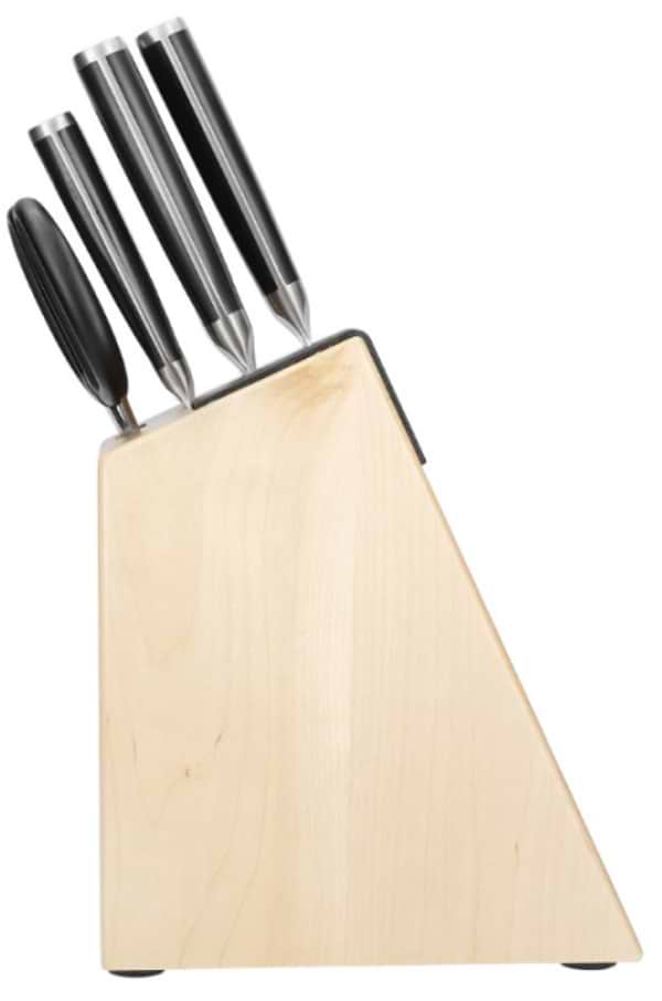 Фото - Набір ножів KitchenAid з підставкою Classic, 6 пр.  і точило (KO6PSTSNOBG)