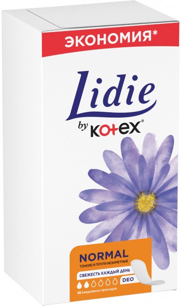 Фото - Прокладки ежедневные Kotex Lidie by Kotex Deo Liners 50шт