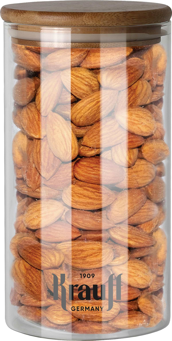 Фото - Ємність для сипучих Krauff 1000 мл 17,5 см з бамбуковою кришкою (31-289-024) Фото - Ємність для сипучих Krauff 1000 мл 17,5 см з бамбуковою кришкою (31-289-024)