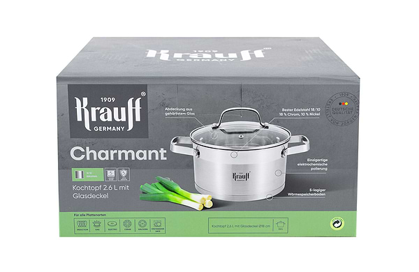 Фото - Каструля Krauff 26-238-028 Сharmant 2,6 л