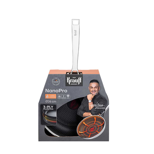 Фото - Сковорода універсальна Krauff NanoPro 3-ply 26 см (25-305-211)