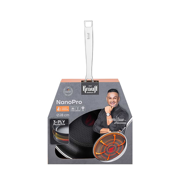 Фото - Сковорода універсальна Krauff NanoPro 3-ply 28 см (25-305-212)